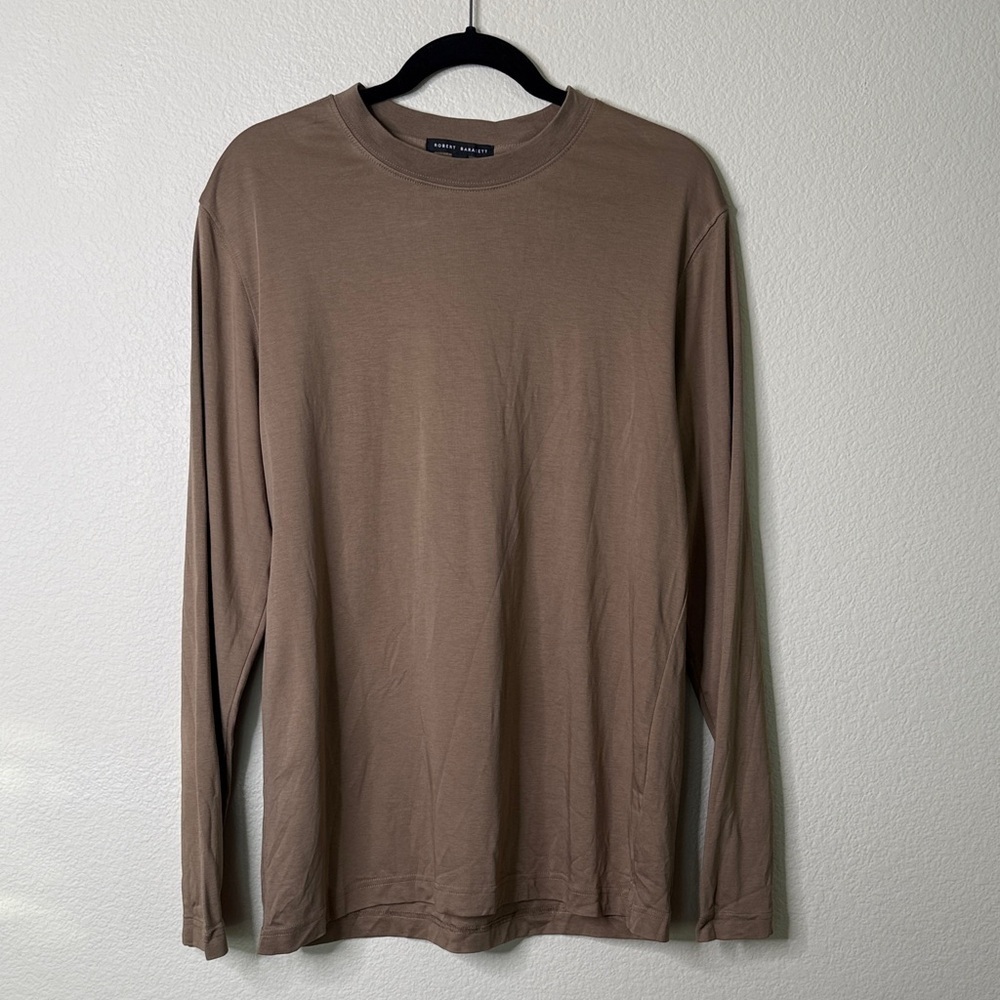 Robert Barakett high crew long sleeve Sz XL shiitake EUC